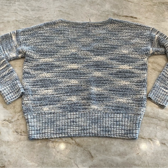 NEW Madewell Southbrook Open Stitch V Neck Pullover Sweater | Space Dye‎ | Small - Picture 6 of 12